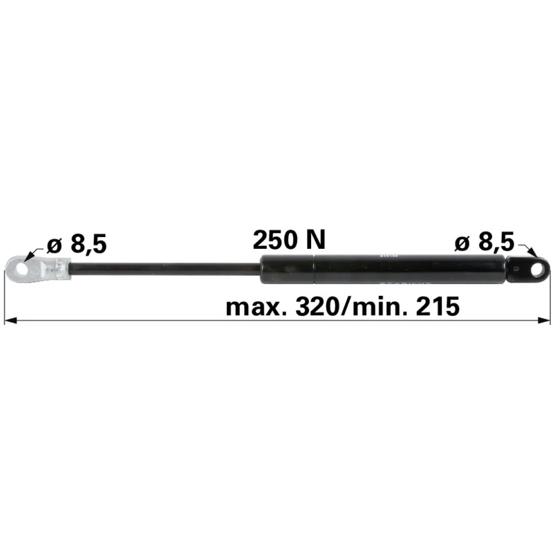 Stabilus - 619156 - Gas spring