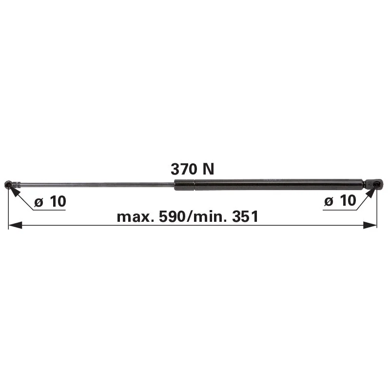 Stabilus - H199503020110 - Gas spring