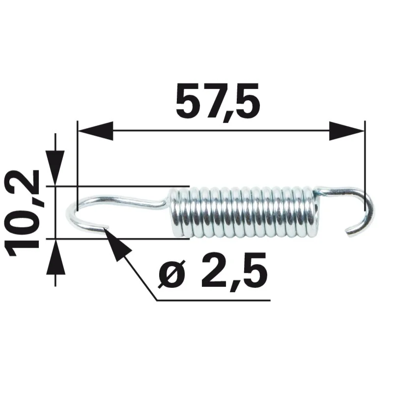 Stiga - 122450110/0 - Tension spring