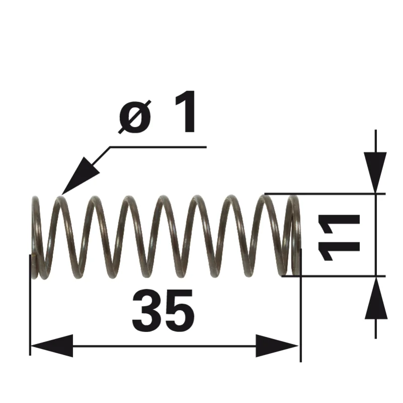 Stiga - 123430608/0 - Compression spring