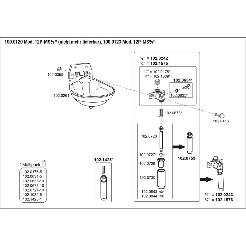 Suevia - 100.0123 - Watering bowl