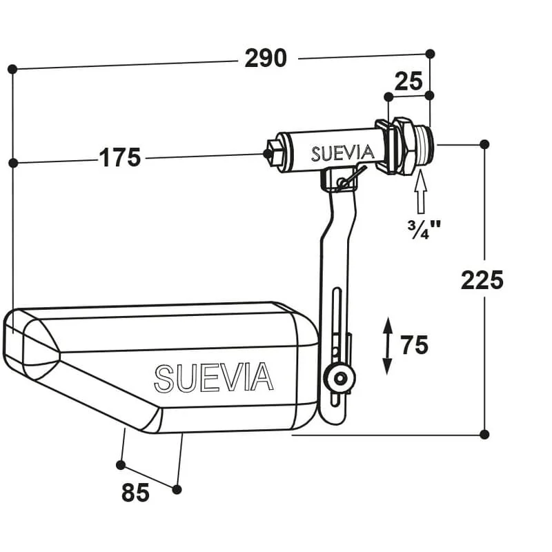 Suevia - 131.0738 - Float valve