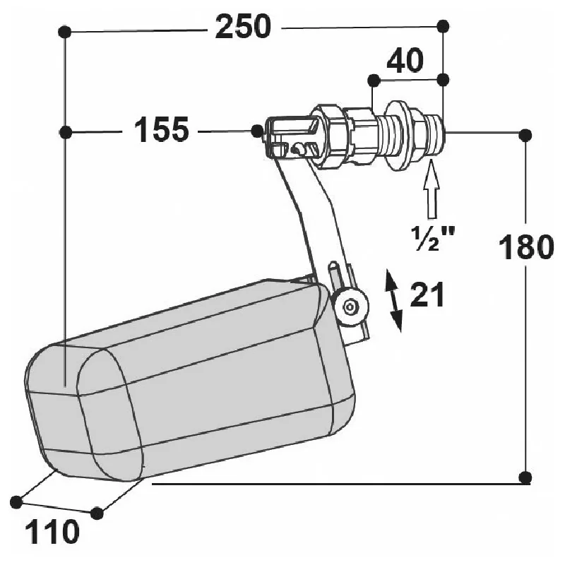 Suevia - 131.0800 - Float valve