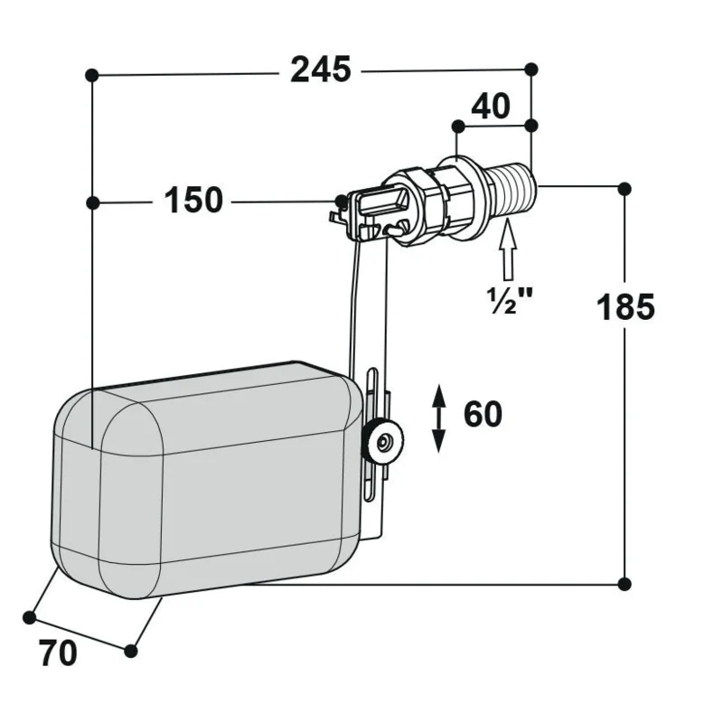 Suevia - 131.0820 - Float valve