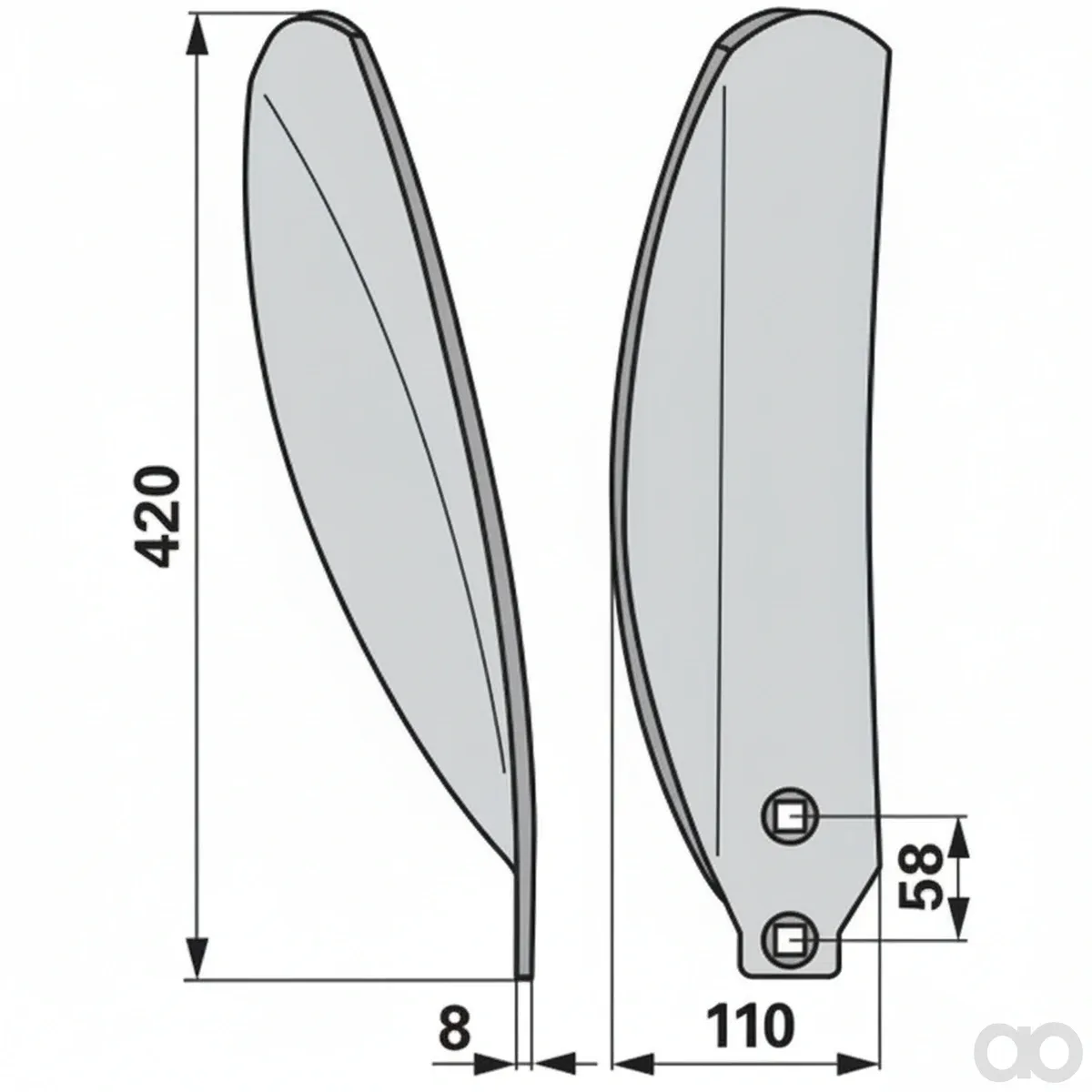 Horsch-00241241 - Deflector instead of Horsch (00241241) Prillinger