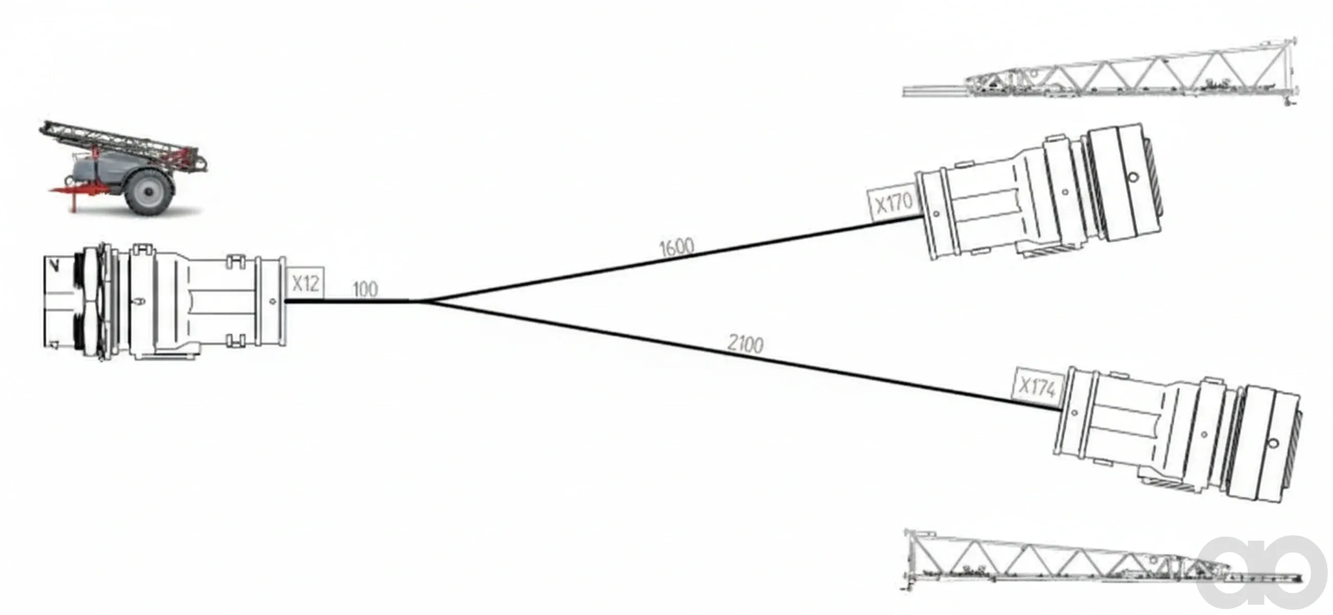 Horsch-00347693 - Cable 4Ax Connection Y Variants (00347693)