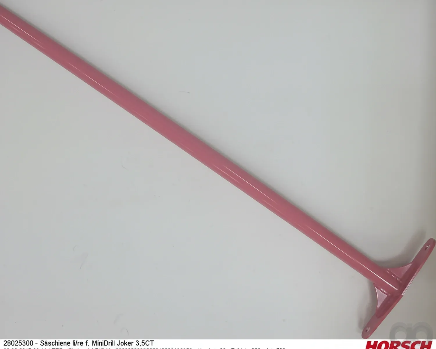 Horsch-28025300 - Seed rail L=1026 D33 M Fl Mini (28025300)