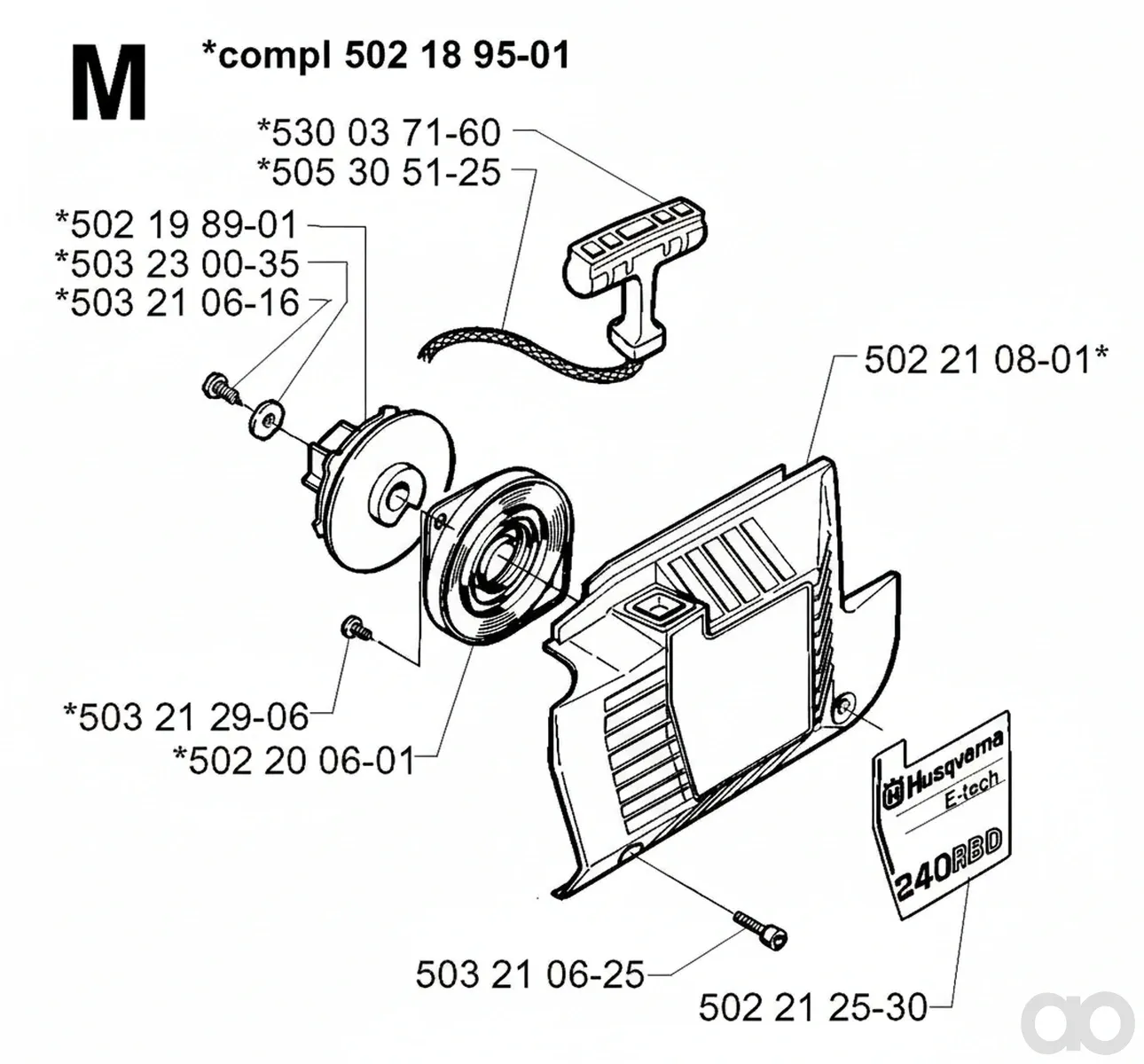 Husqvarna-502200601 - SPRING CASSETTE ASSY