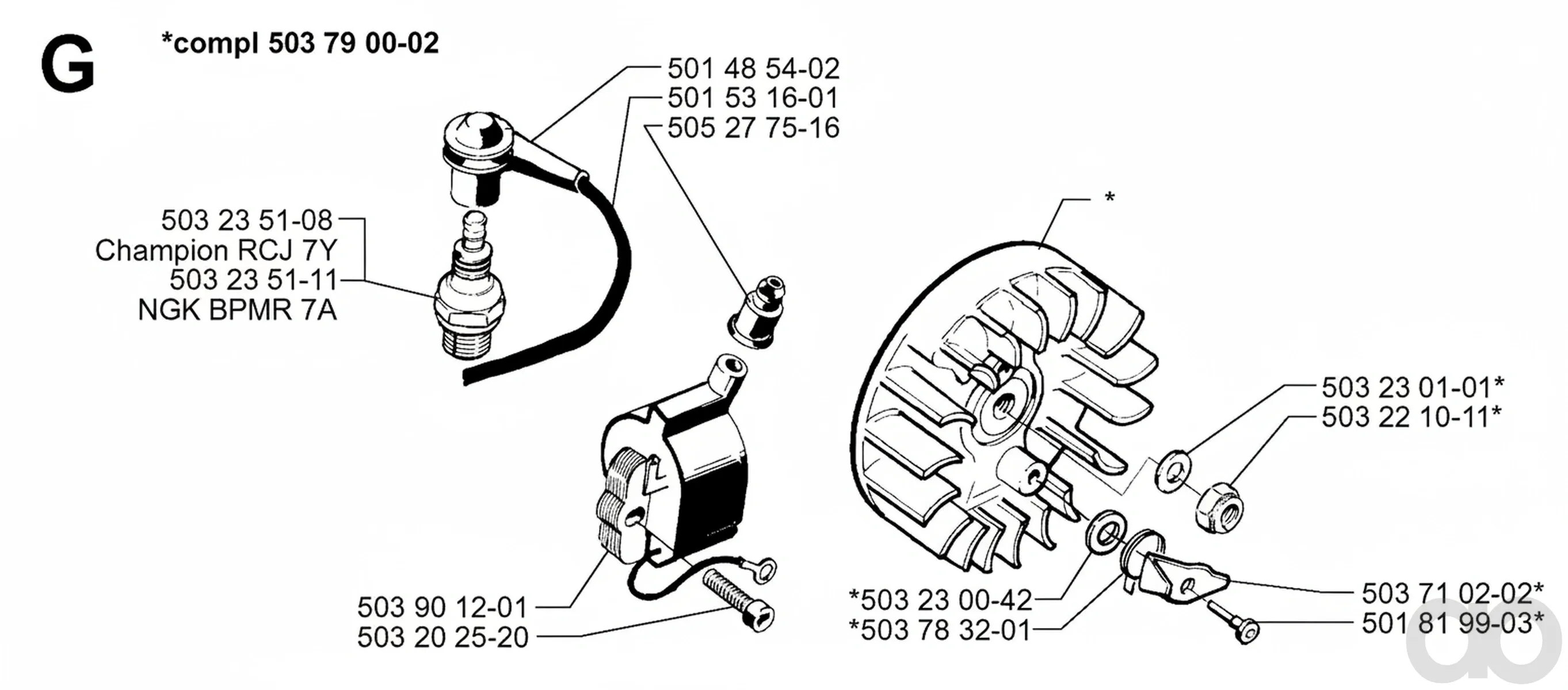 Husqvarna - 503790002 - Flywheel