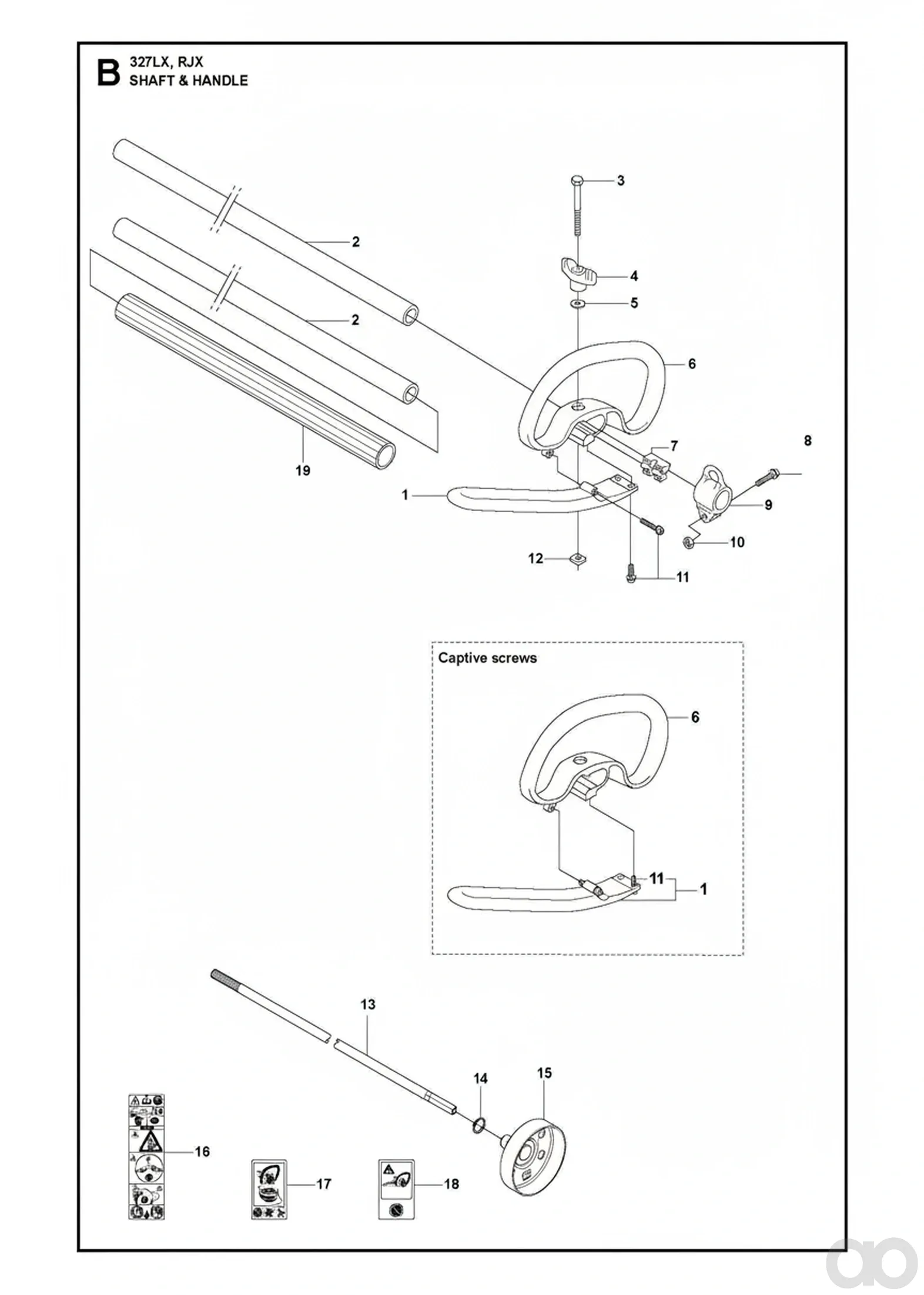 Husqvarna-503871903 - HANDLE