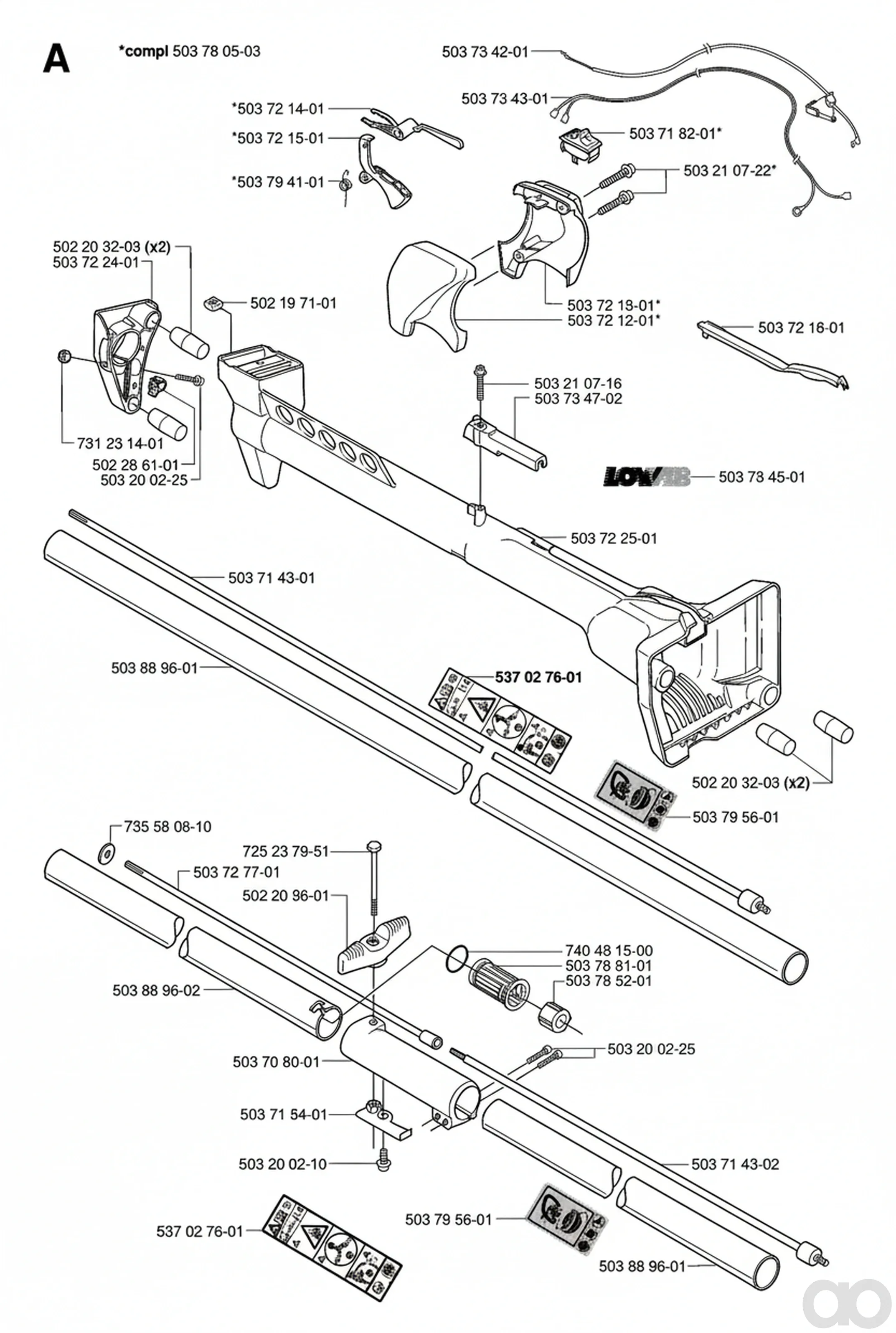 Husqvarna-503889501 - TUBE