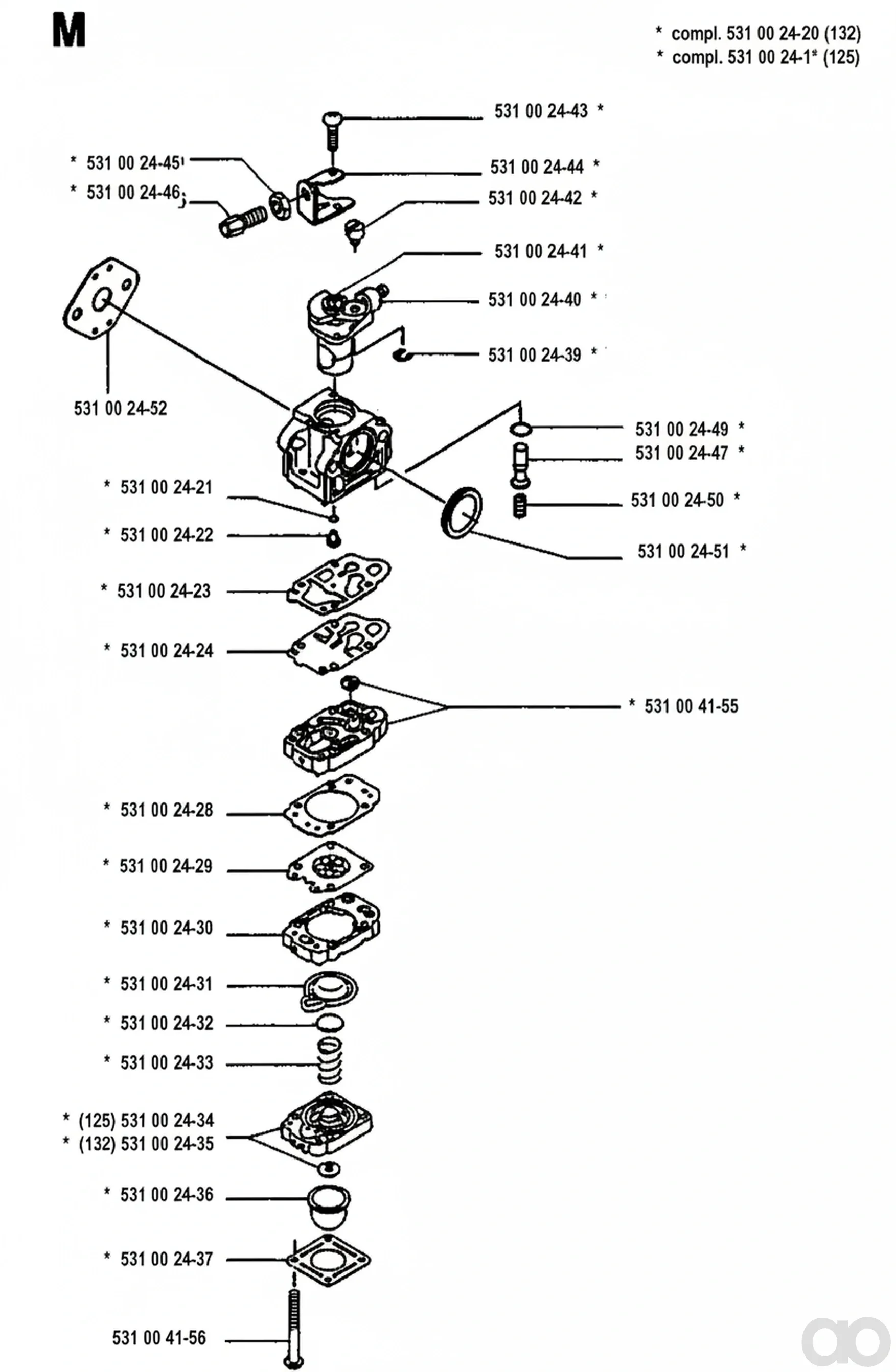 Husqvarna-531002420 - CARBURETTOR (132)