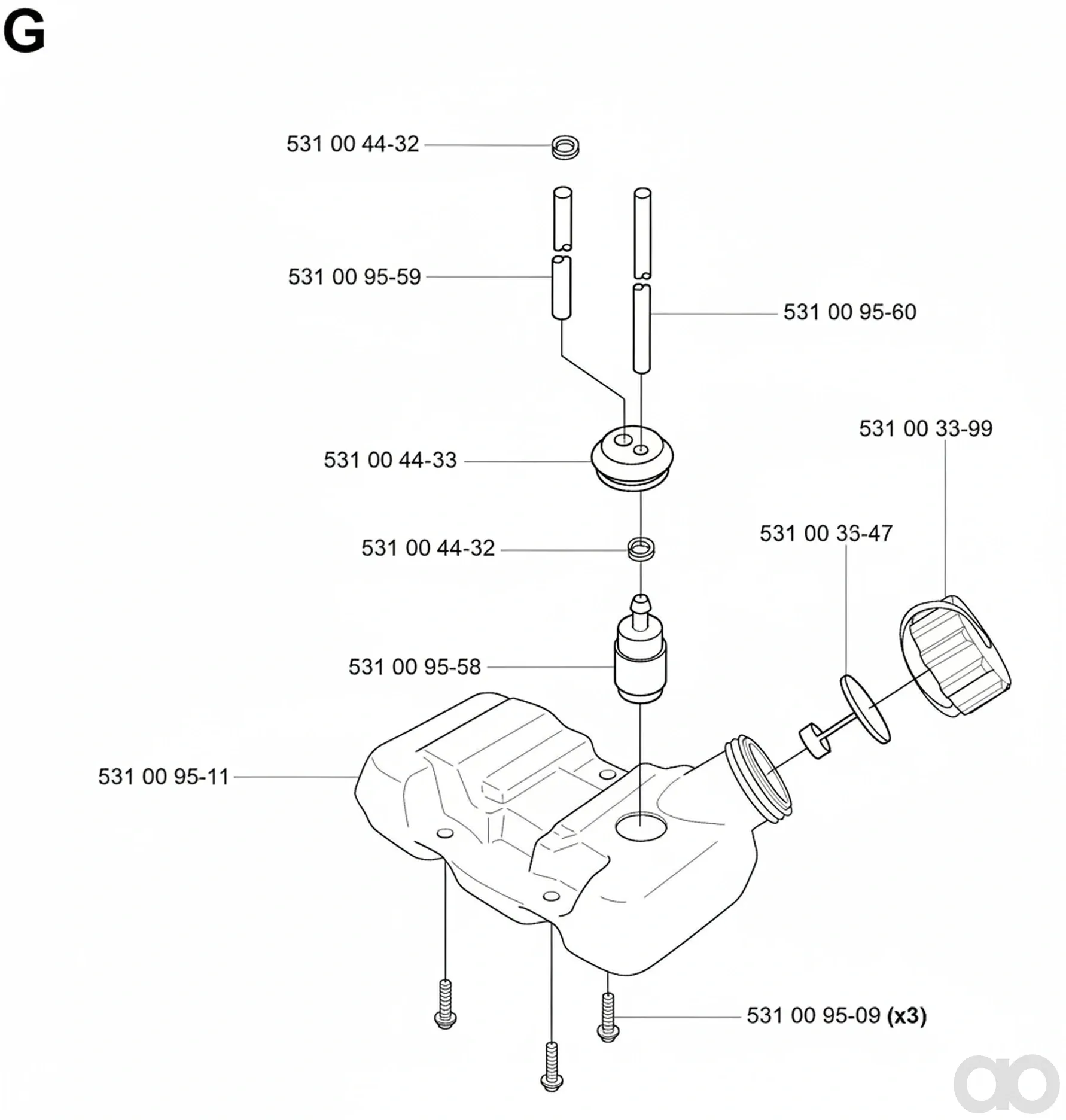 Husqvarna-531003399 - TANK CAP