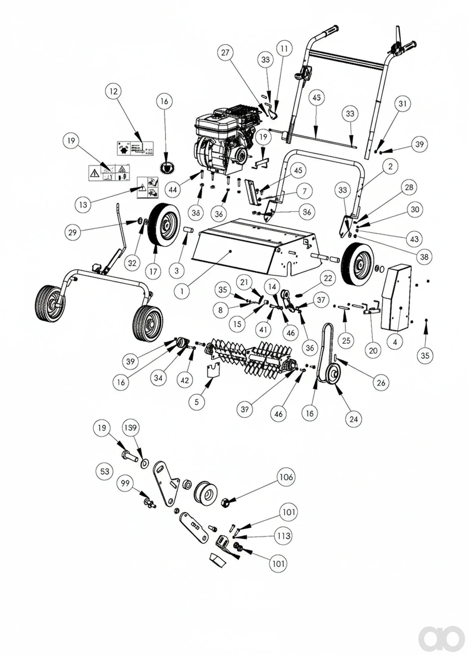 Husqvarna-534100241 - ROTOR BELT (LA33)