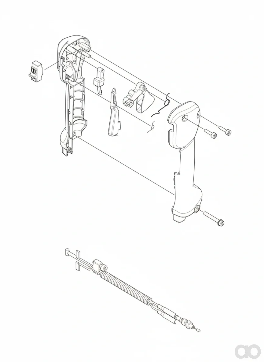 Husqvarna-537160301 - HANDLE HALF ( )