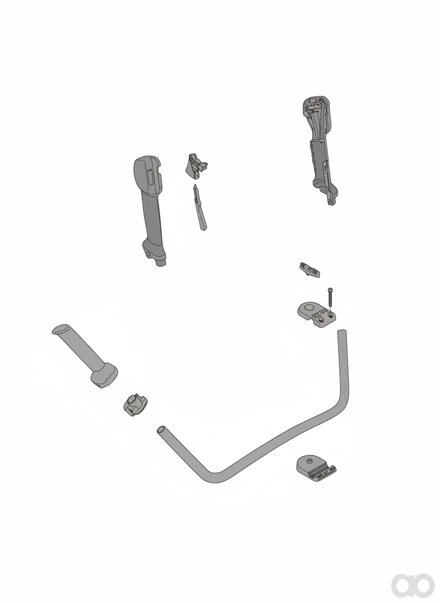 Husqvarna-537180711 - HANDLE HALF