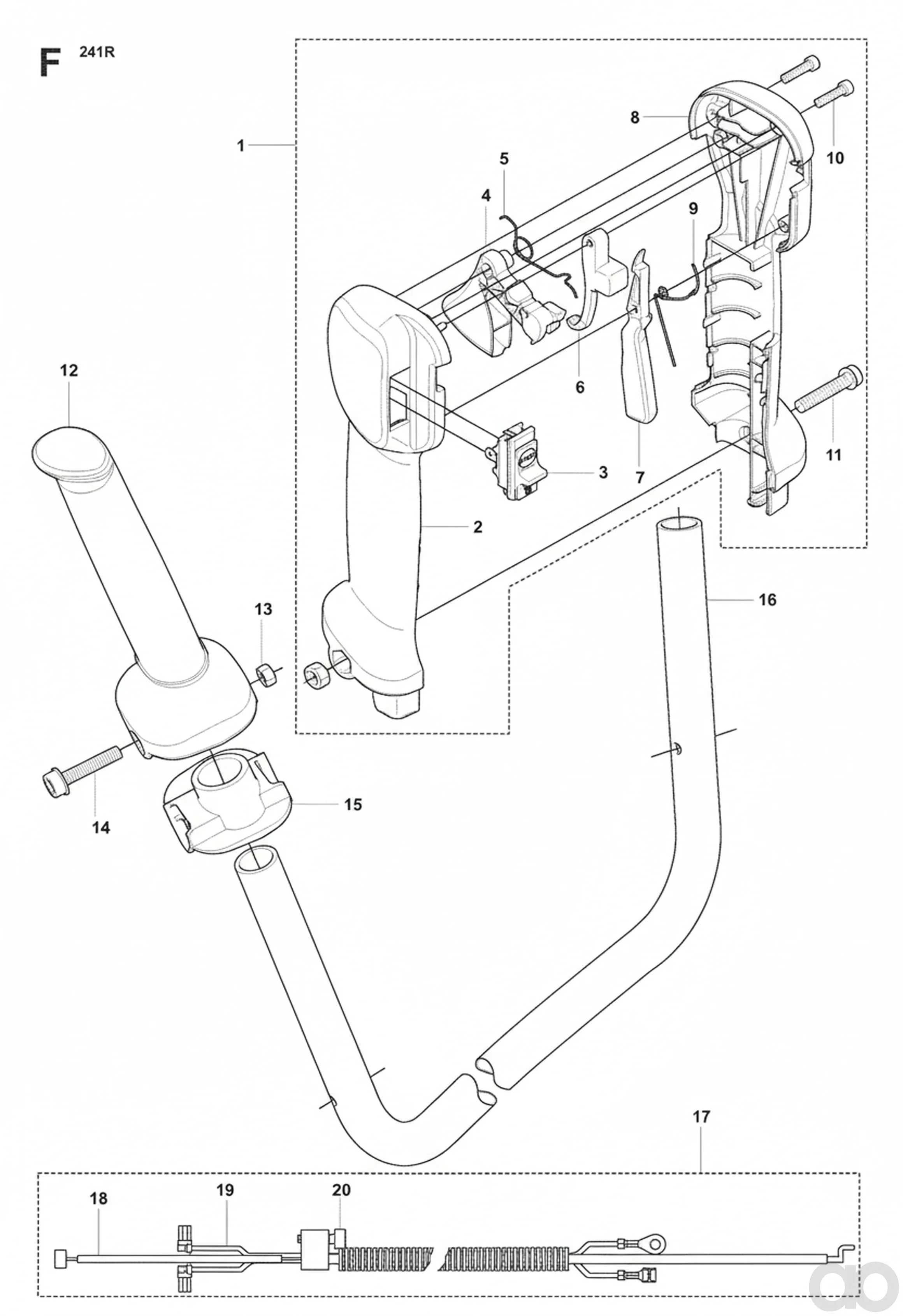 Husqvarna-537377801 - THROTTLE CABLE ASSY