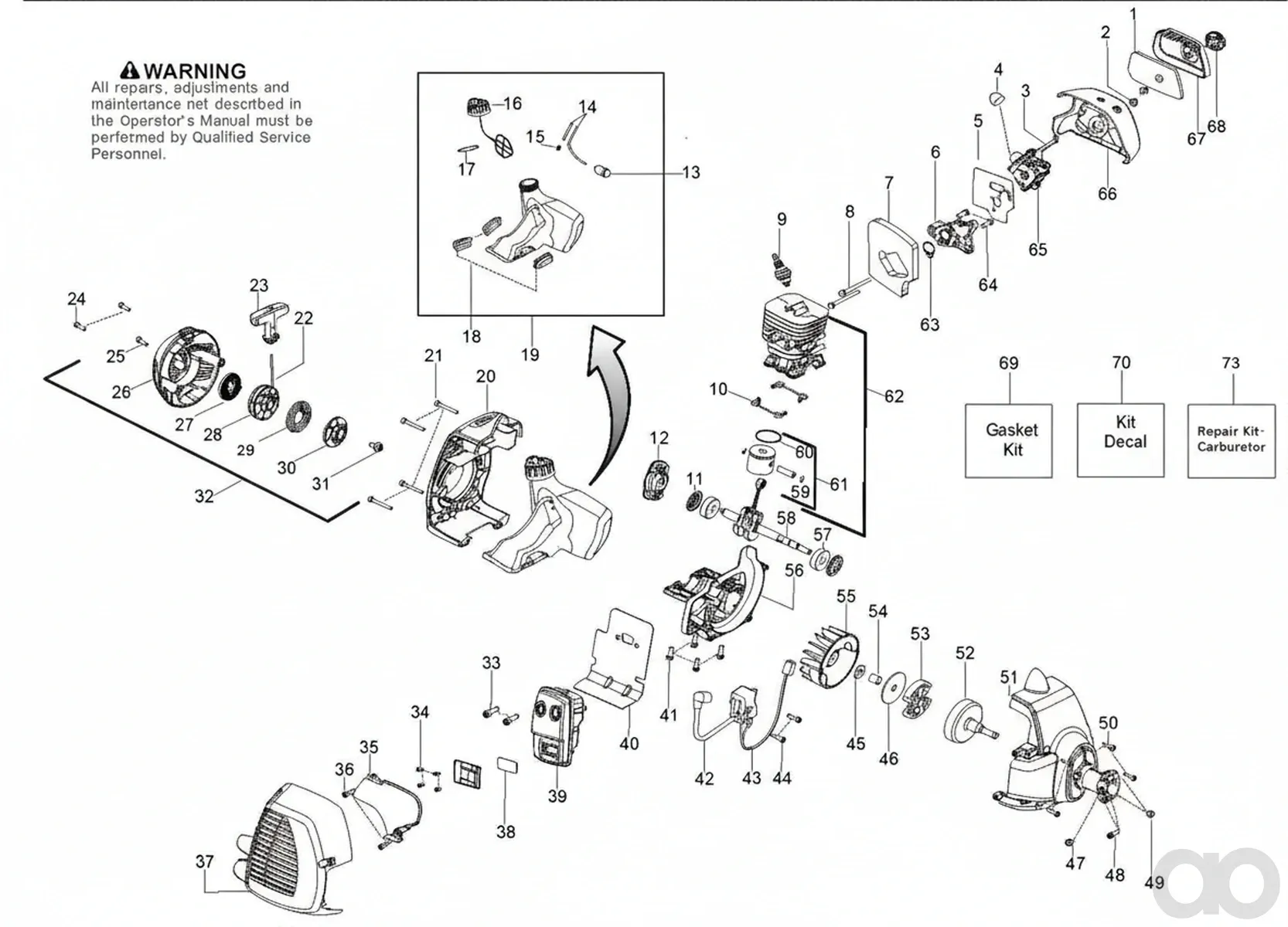 Husqvarna-545081848 - CARBURETTOR KIT ( )
