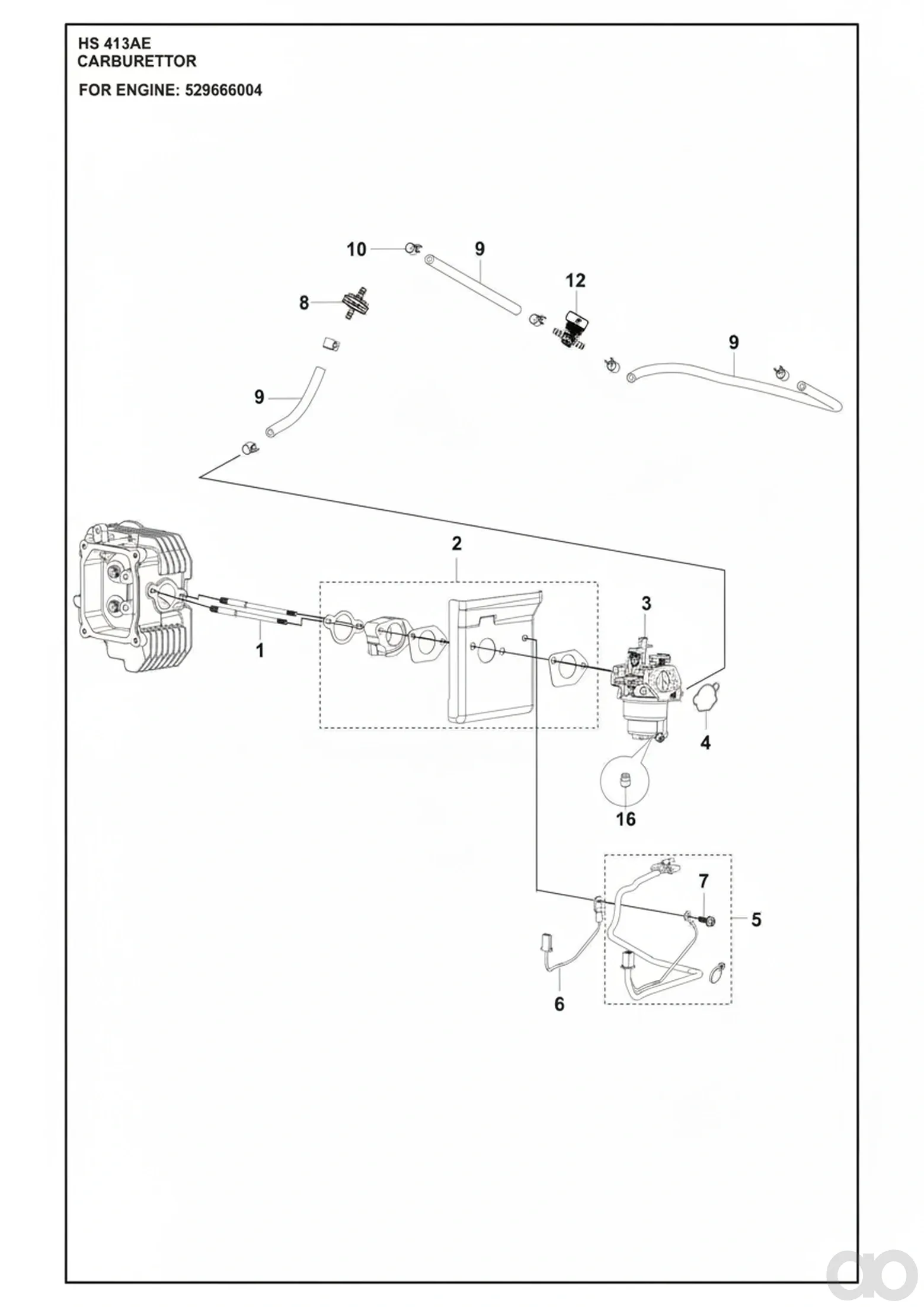 Husqvarna-599349056 - GASKET KIT (CARBURETTOR GASKET KIT)