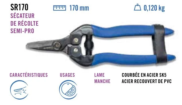 Iseki - SR170 - Harvest Pruner Pro Curved Blade
