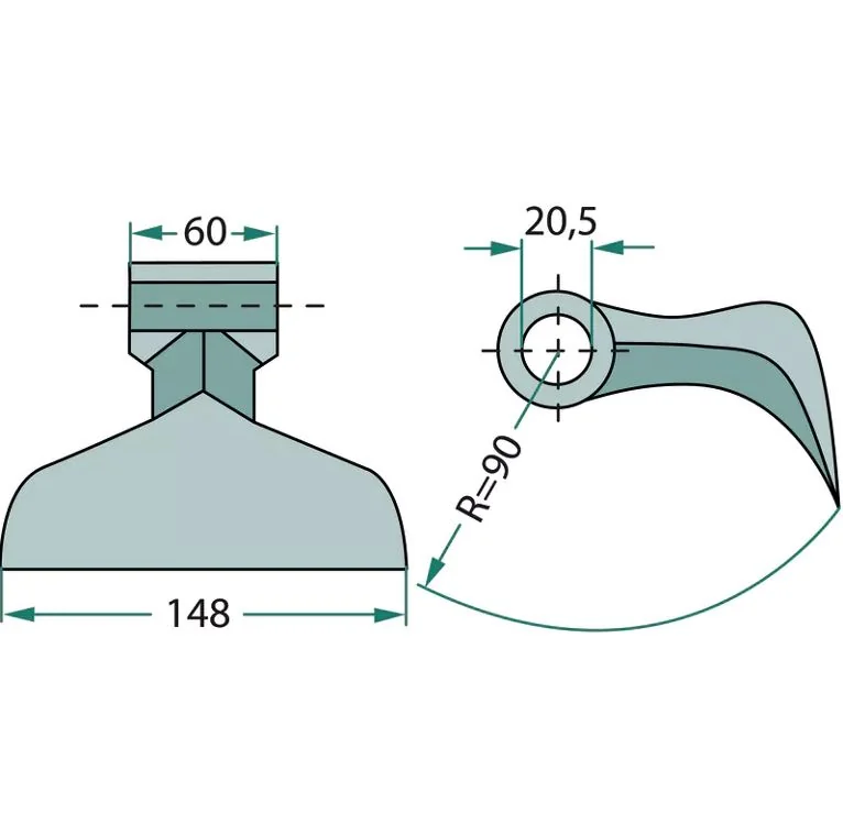 Maschio Gaspardo - 03400405 - Crusher Hammer