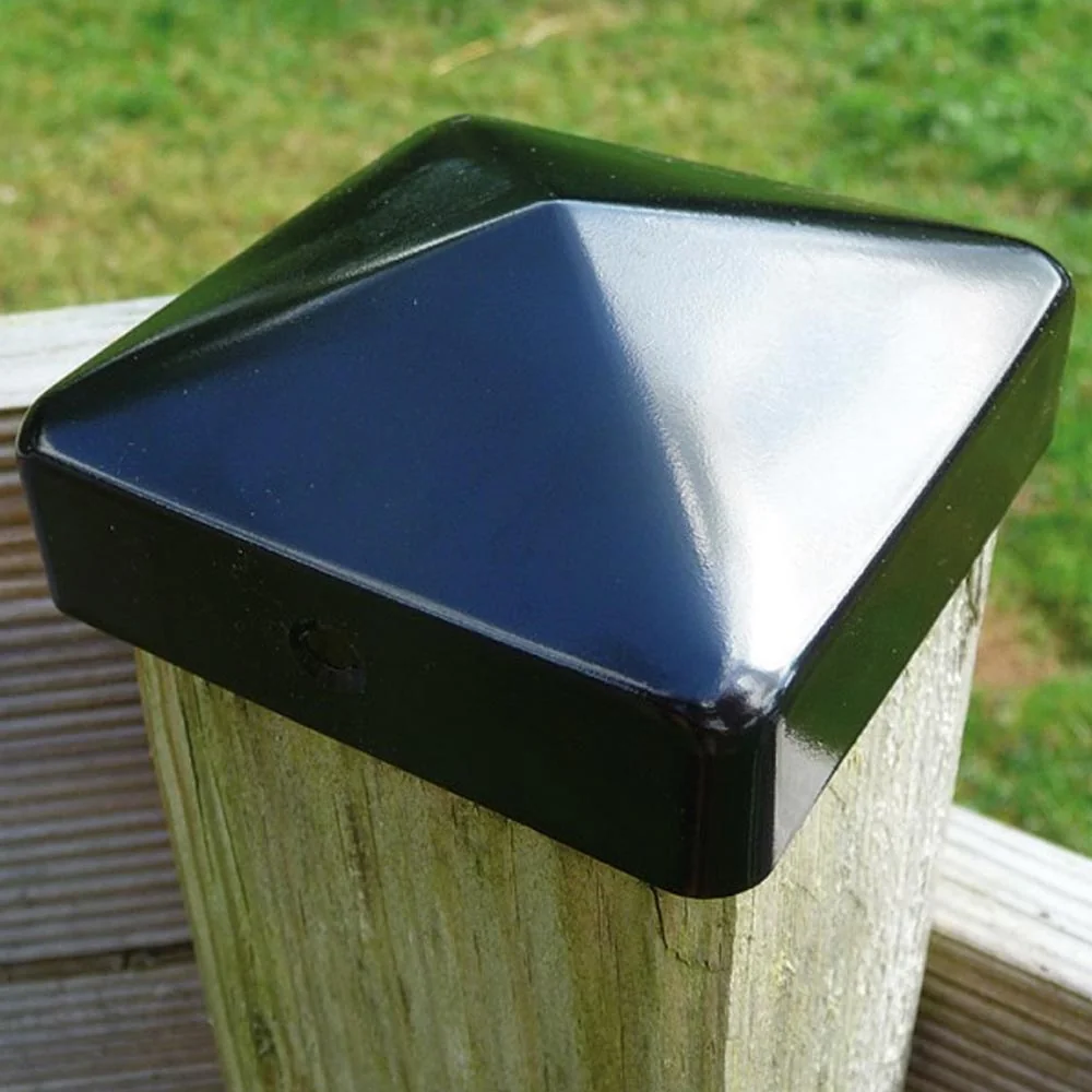 Mermier - 687115 - Set Of 2 Post Caps 70X70 Black