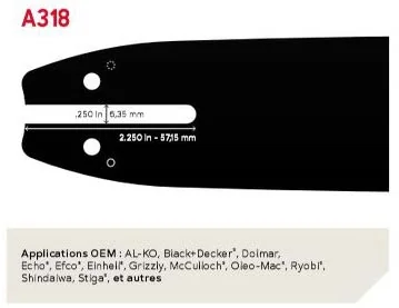 Oregon - 104MLEA318 - Micro-Lite Guide 25 CM