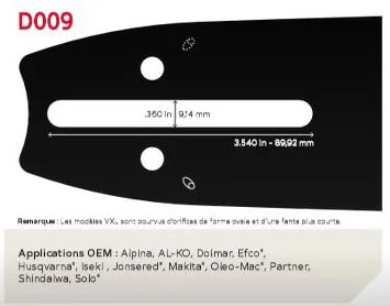 Oregon - 363RNFD009 - Power Match Guide 90 CM