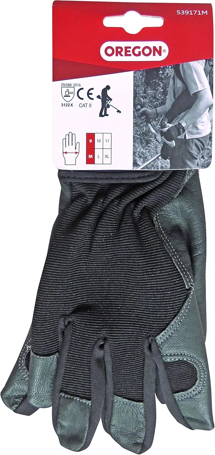 Oregon - 539171M - Leather & Fabric Work Gloves M