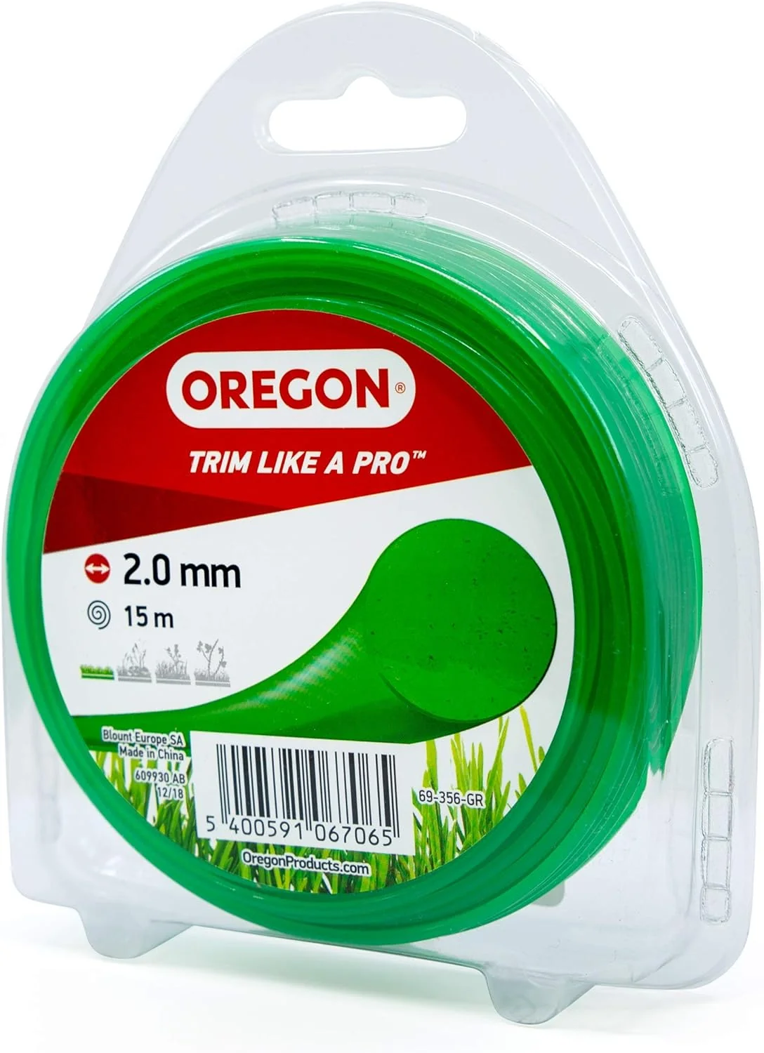 Oregon - 69356GR - Green Round Line 2.0 MM 15M