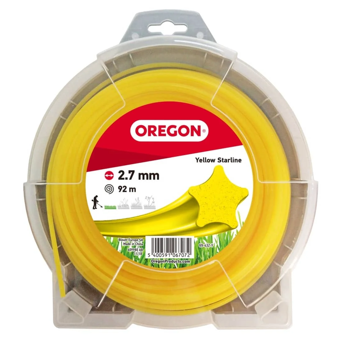 Oregon - 69432Y - Yellow Star Line 2.7MM x 92M