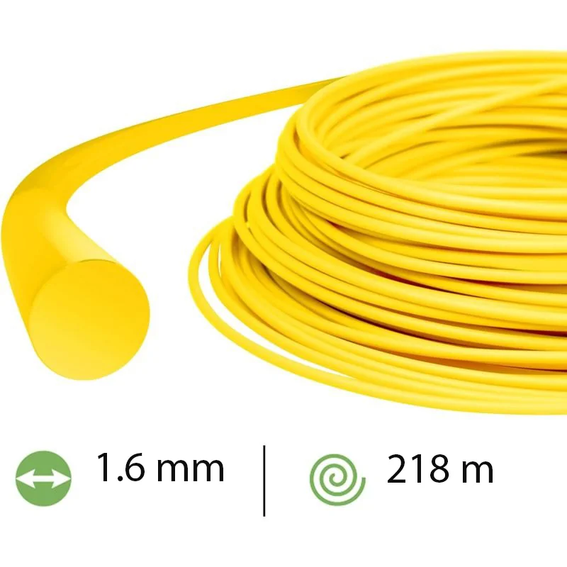 Rotary - 065DL12 - Yellow Round Line .065 Inches/1.6MM 218M Outlast