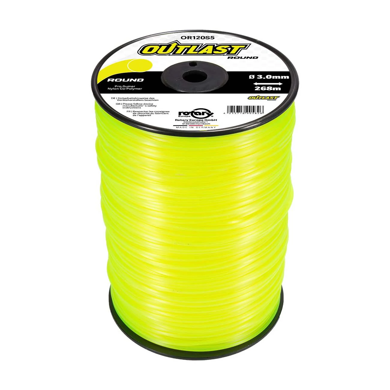Rotary - 120S56 - Yellow Round Line .120 Inches/3.0MM 268M Outlast