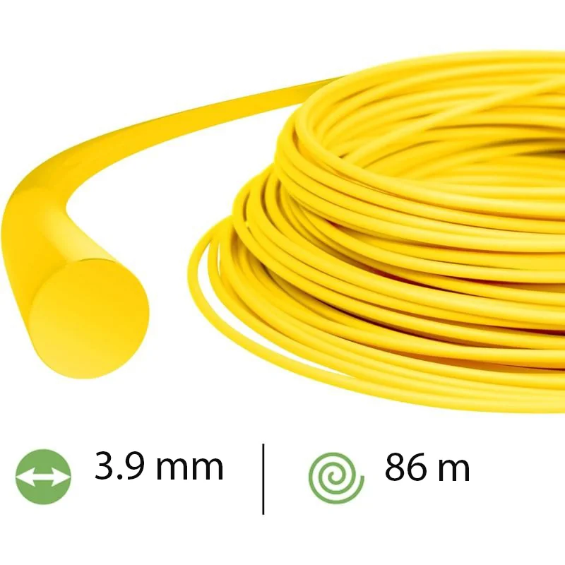 Rotary - 155S39 - Yellow Round Line .155 Inches/3.9MM 86M Outlast