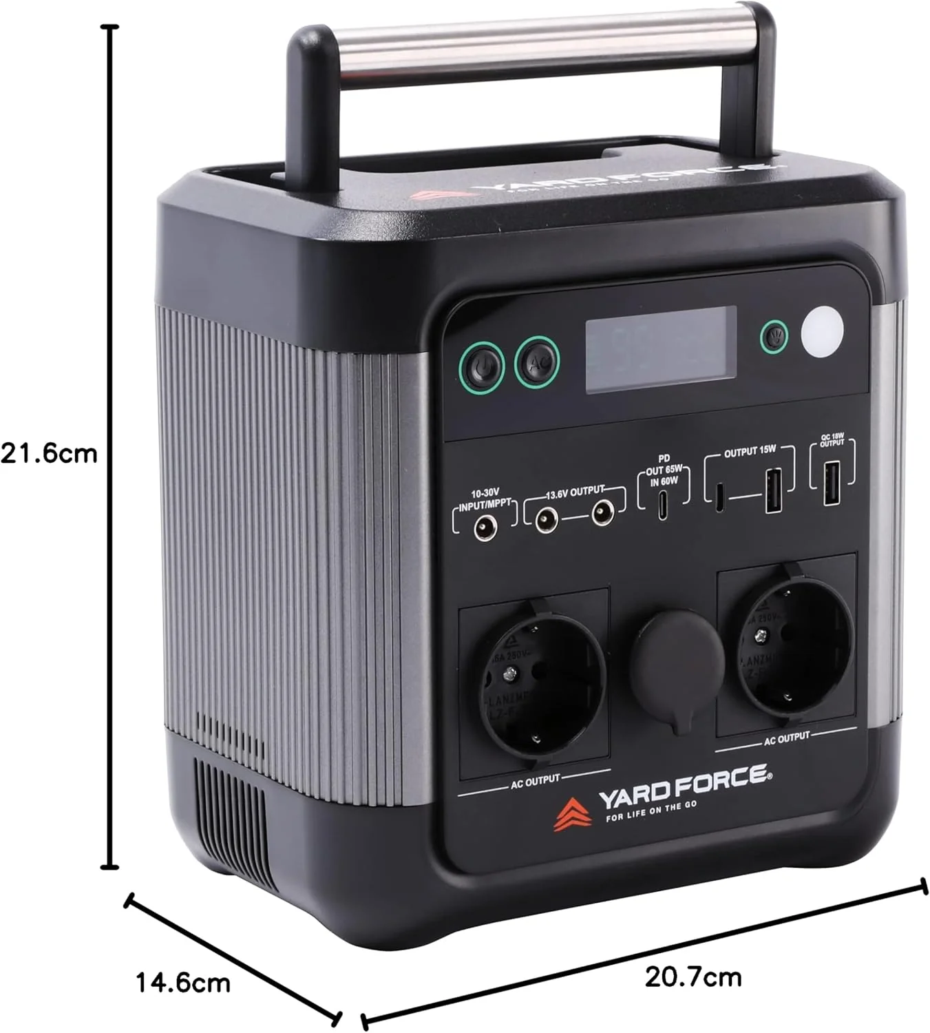 Yard Force - LXPS600 - Portable Electric Unit 600W