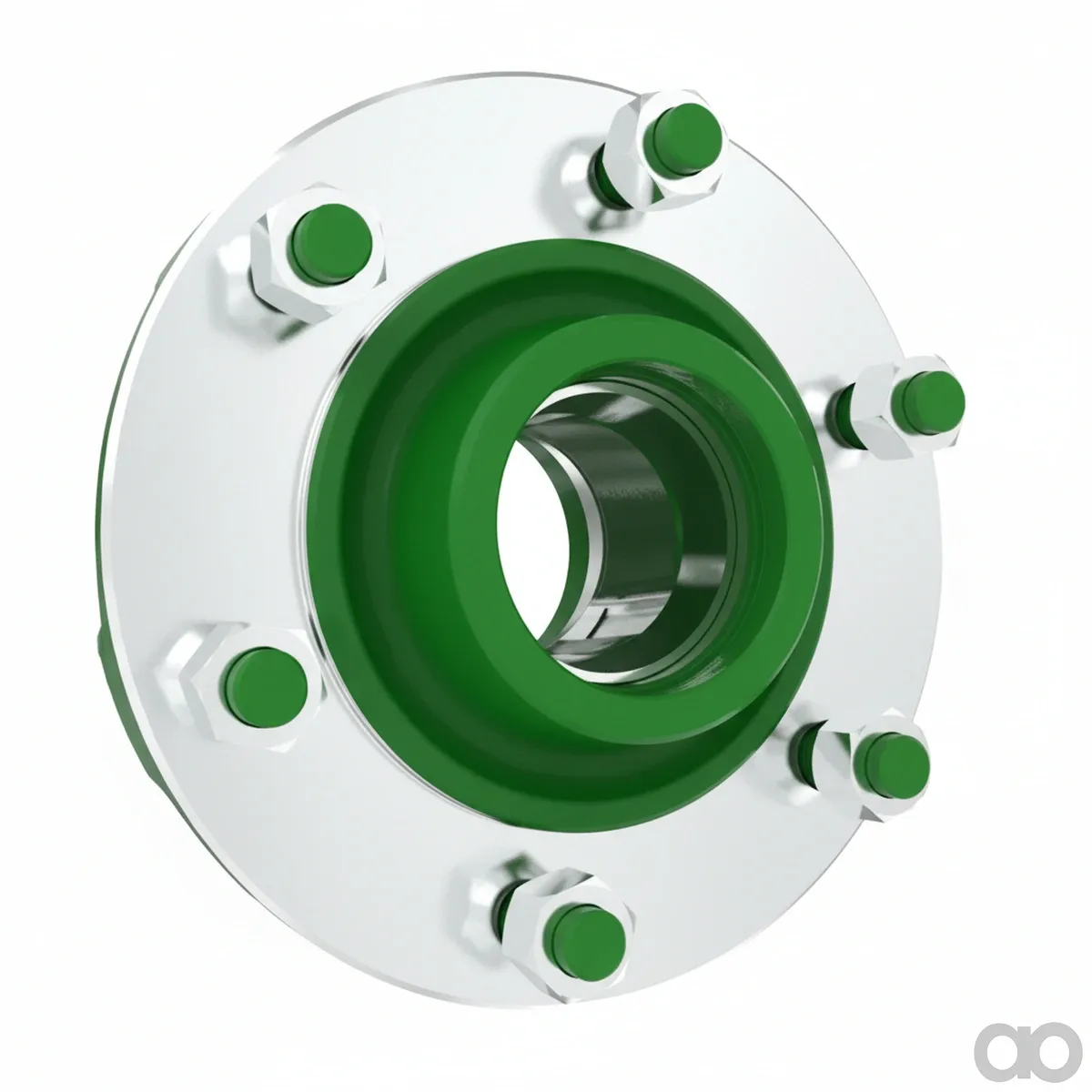 John Deere - AE54615 - Hub - HUB, (W/ BEARING CUPS, STUDS AND NUTS)