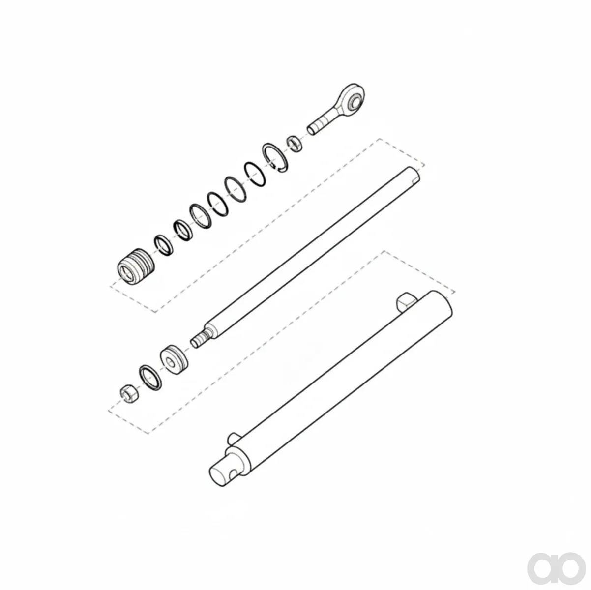 John Deere - AH176274 - Hydraulic Cylinder Repair Kit