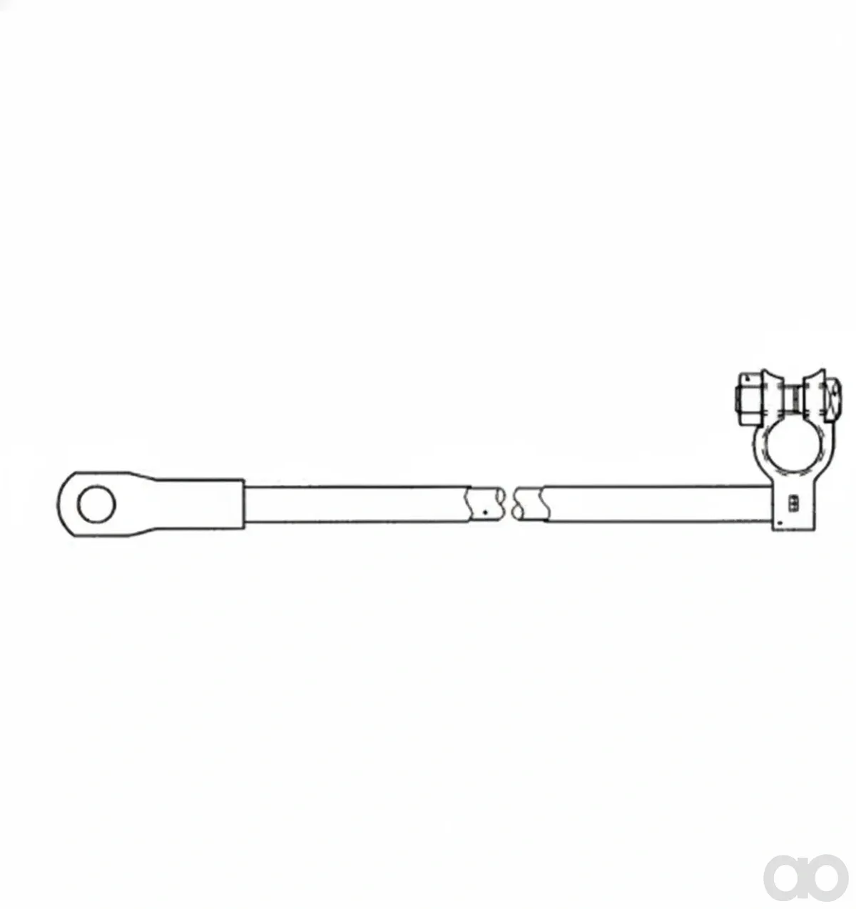 John Deere - AL116777 - Cable - Battery-Negative Cable/4-Cyl.154AH