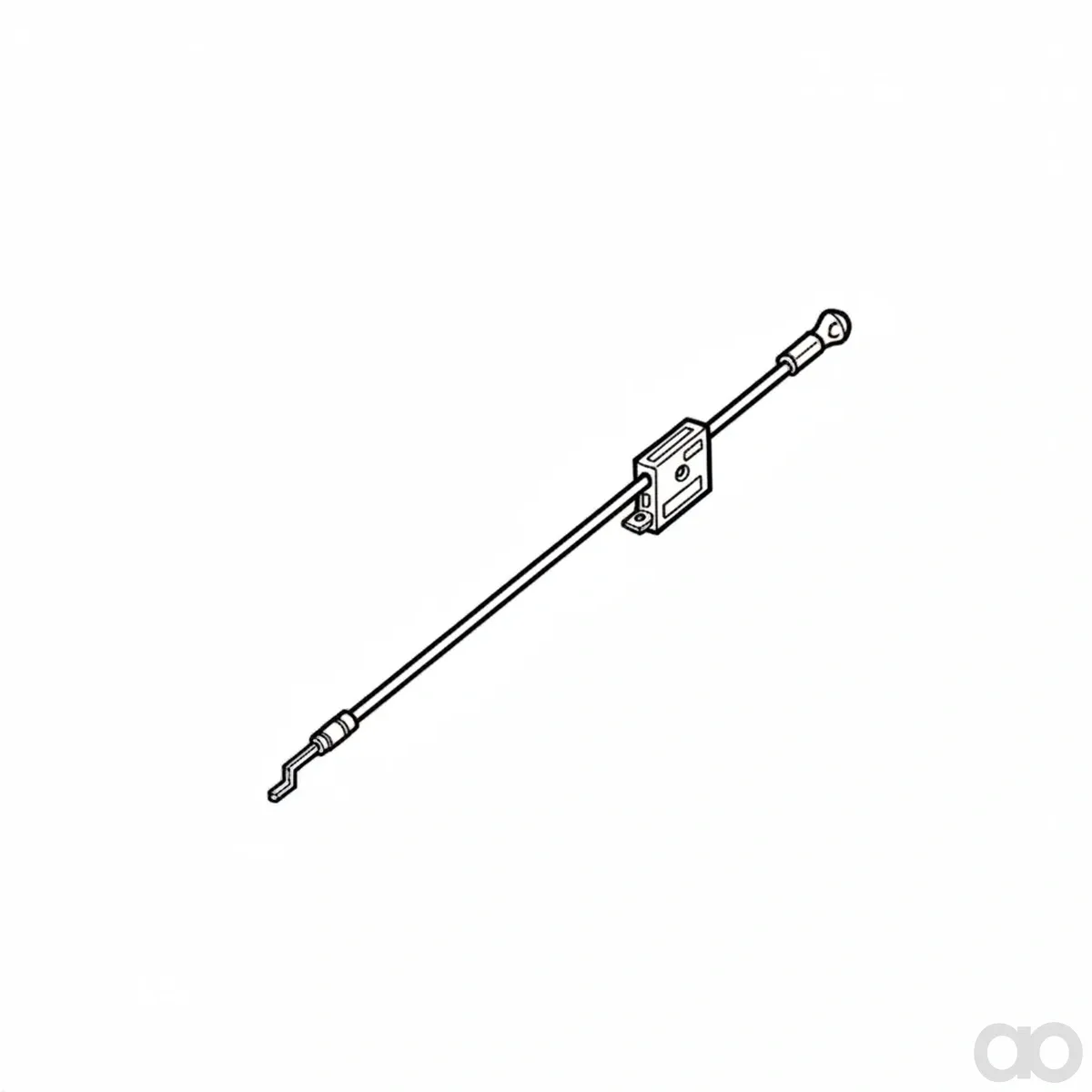 John Deere - AM115556 - Push Pull Cable - CONTROL, ENGINE BRAKE CABLE #