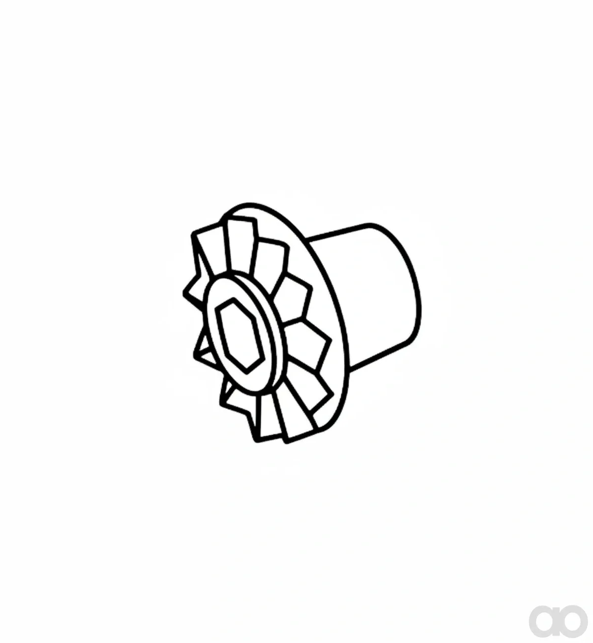 John Deere - N102054 - Hub - HUB-CROSS AUGER CLUTCH