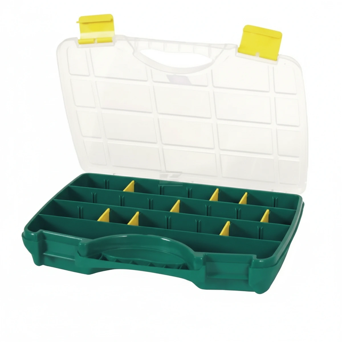 Kramp - 022005TAY - Assortment Box 238x312x51mm, Green Polypropylene, 26 Compartments, 22-26 by Tayg
