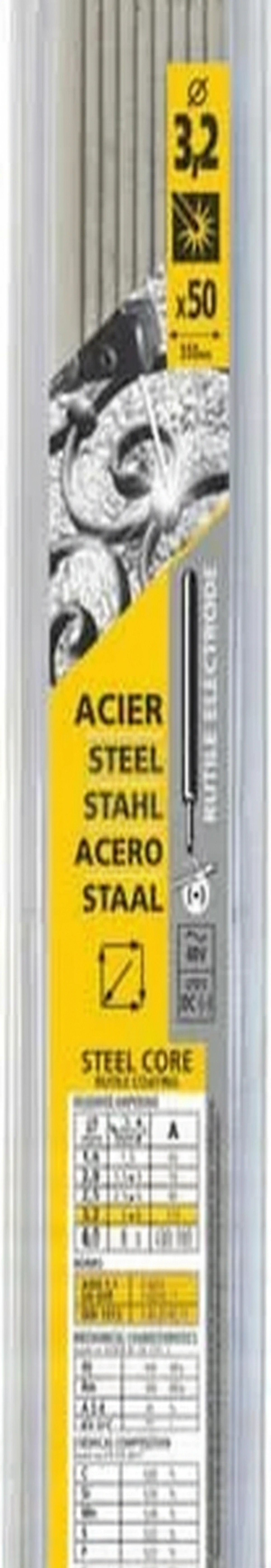 Kramp - 084445GYS - Rutile Welding Rod 3.2x350mm (50x)