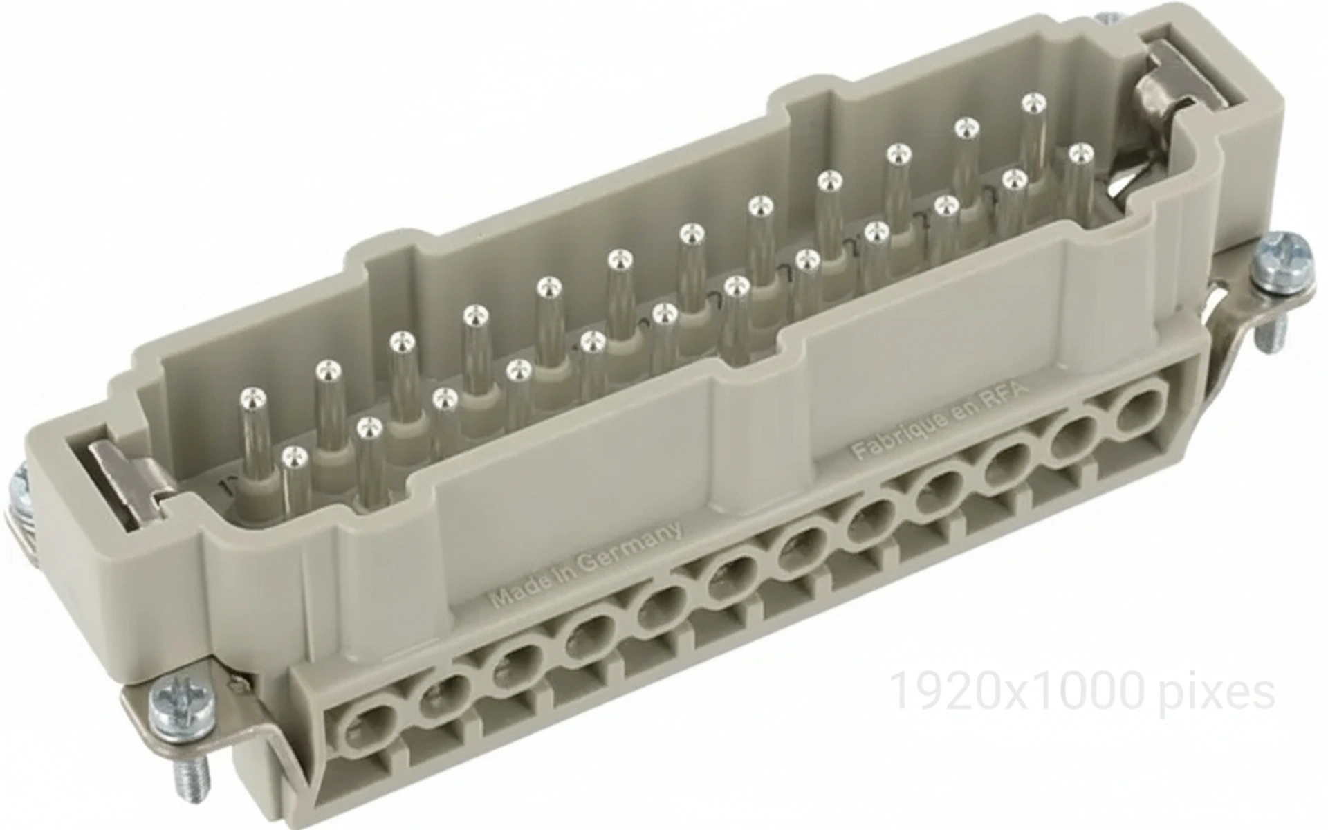 Kramp - 09330242601 - Inserts, Screw Termination, Male, Polycarbonate (PC), RAL 7032
