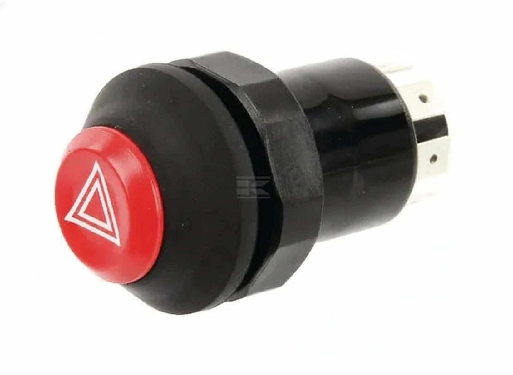 Kramp-11100100pn - Push switch, Hazard lights, round, red