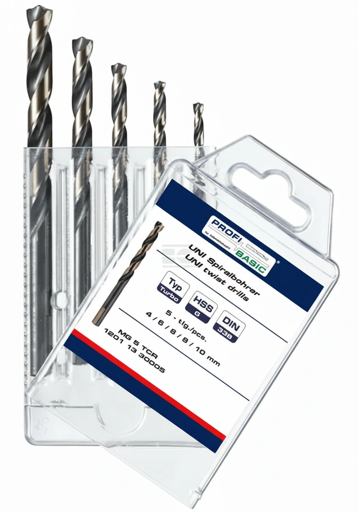 Kramp-11291330005 - Drill set left HSS-G 4-10mm 5pcs.