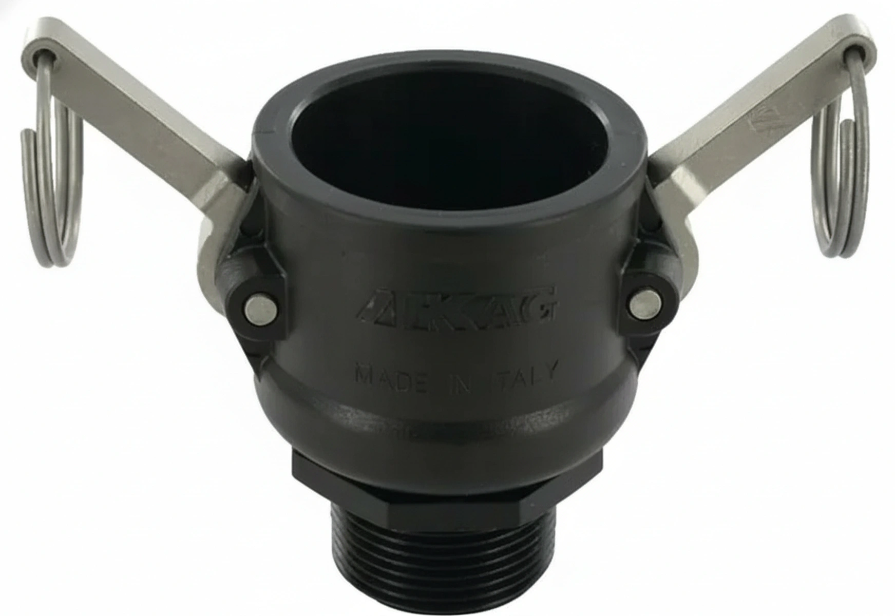 Kramp-18106b5 - Camlock Type B 1-1/2" male thread 1-1/4" polypropylene