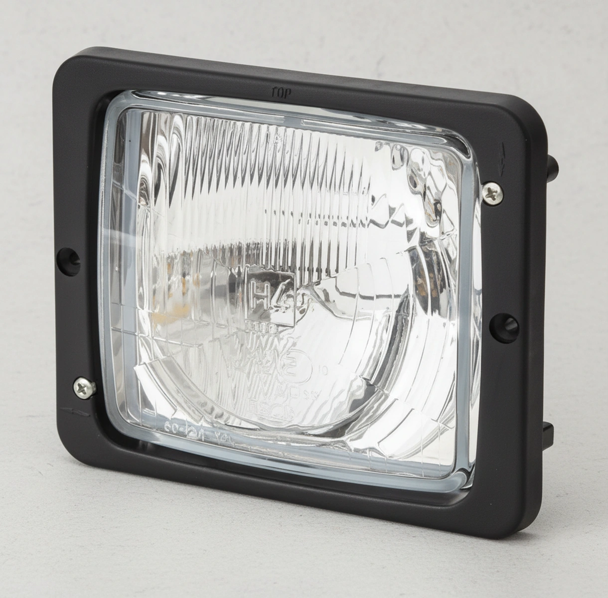 Kramp - 1AA004109041 - Headlight Halogen Rectangular 12/24V Transparent Bolt On Hella