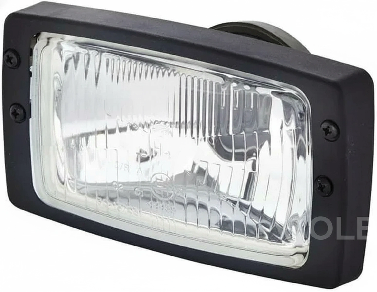 Kramp - 1AB006213001 - Headlight Halogen Rectangular 12V Transparent Bolt On AMP Plug Hella