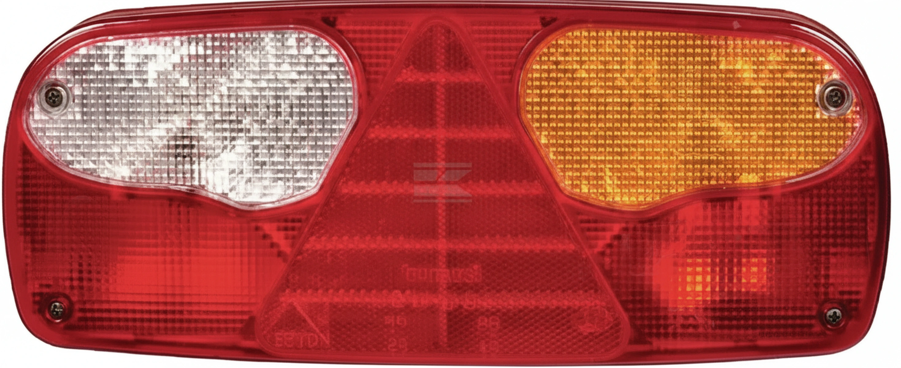 Kramp - 252600007 - Rear Light RH Rectangular 24V Red/Transparent/Amber