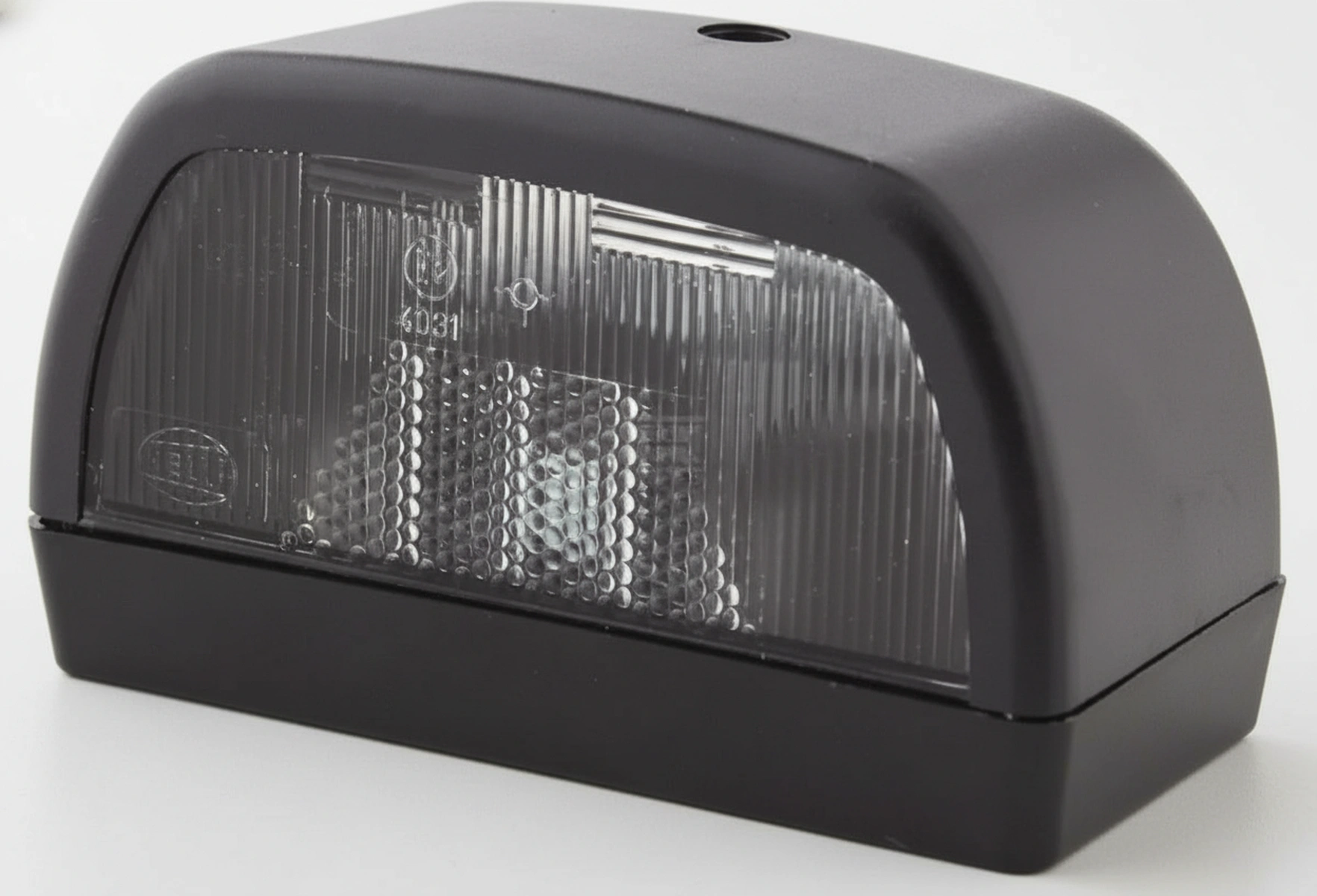 Kramp-2ka998523001 - Number plate light 10W, rectangular, 12V, black, bolt on, 102x56.5mm, Hella